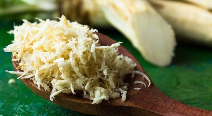 rădăcină de hrean pentru tratamentul artrozei